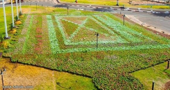 سجادة الورود كما ظهرت في مهرجان الورود بعدسة الزميل عيسي الحمودي