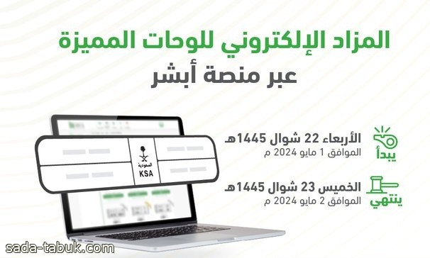 المرور: طرح مزاد اللوحات الإلكتروني غدًا الأربعاء عبر أبشر