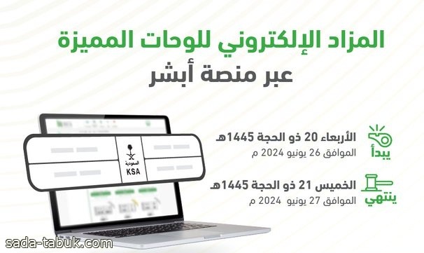 المرور السعودي: طرح مزاد اللوحات الإلكتروني غدًا