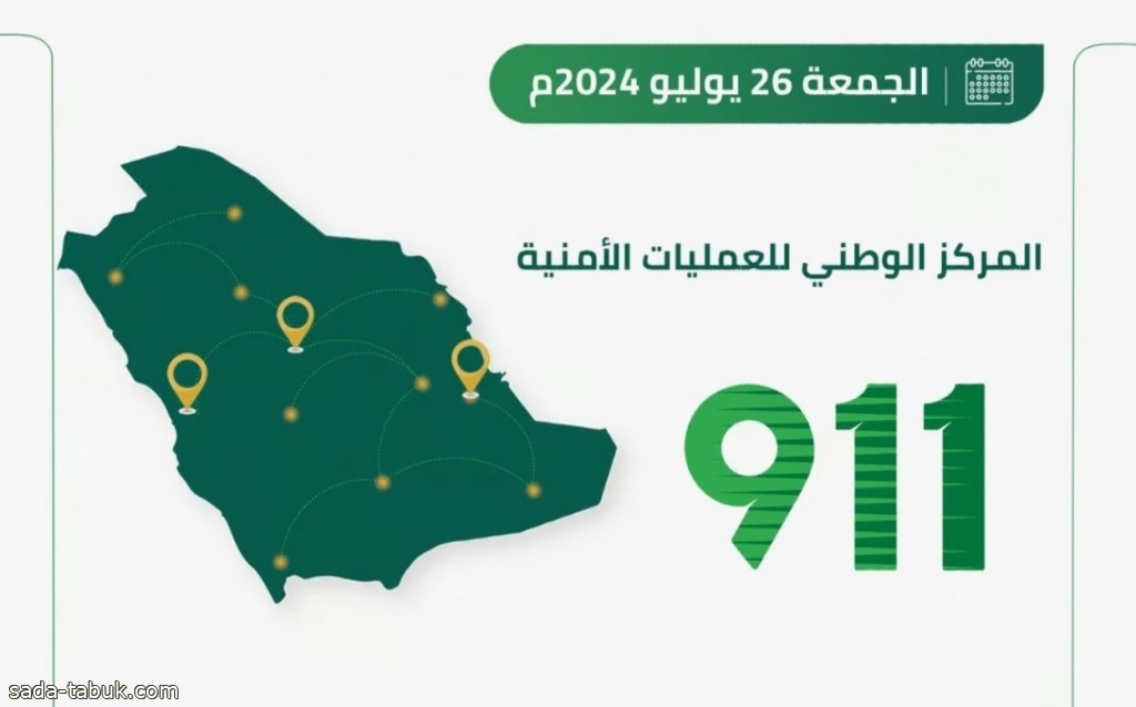 54 اتصالًا بالدقيقة.. "911" يستقبل "77,787" مكالمة في 24 ساعة