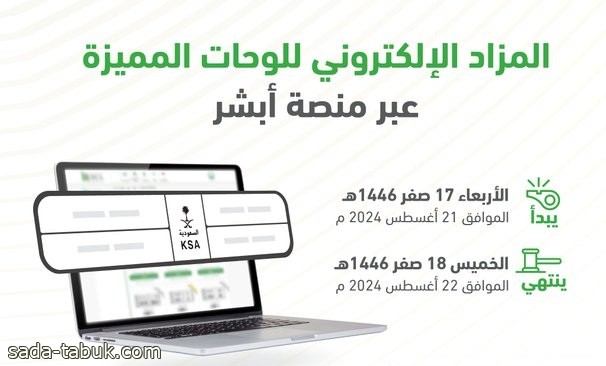 المرور : طرح مزاد اللوحات الإلكتروني غدًا الأربعاء عبر منصة أبشر