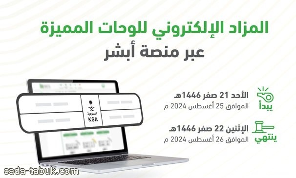 المرور السعودي: طرح مزاد اللوحات الإلكتروني غدًا الأحد عبر منصة أبشر