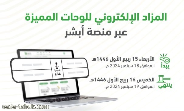 المرور : طرح مزاد اللوحات الإلكتروني غدًا الأربعاء عبر منصة أبشر