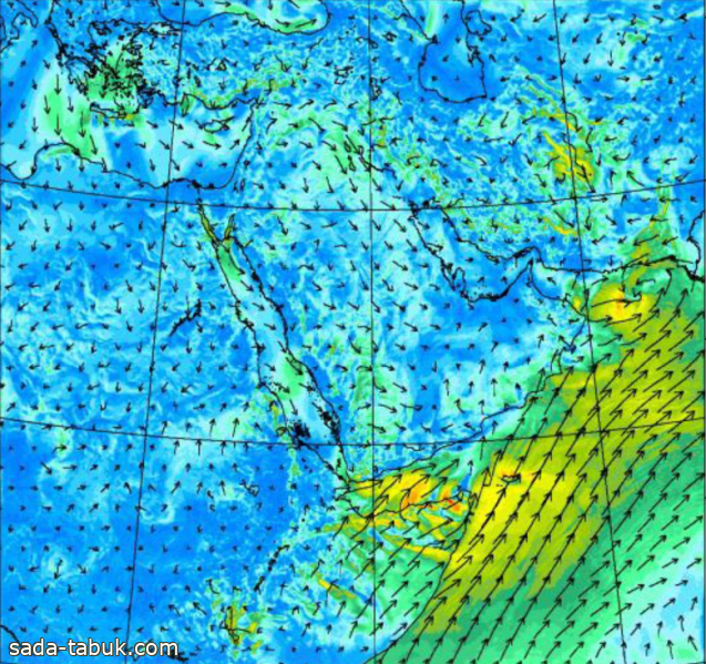"الأرصاد": نراقب حالة مدارية في بحر العرب ولا تأثير مباشر على أجواء المملكة