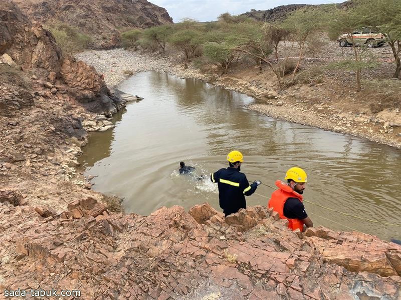 فرق الإنقاذ بخيبر تباشر غرق طفل في مجرى الوادي