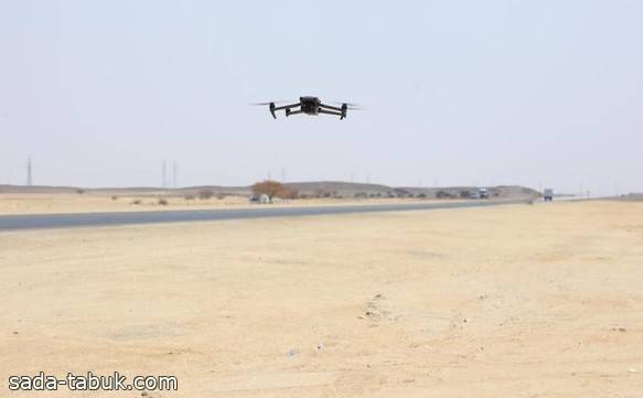 الدرون يتفقد مشاريع الطرق في منطقة الرياض