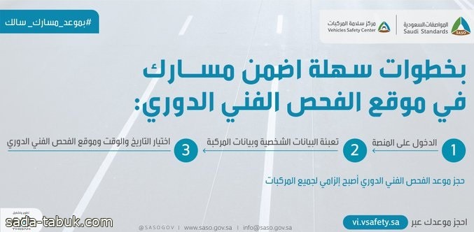 تعرف على إجراءات الحجز المسبق لفحص المركبات