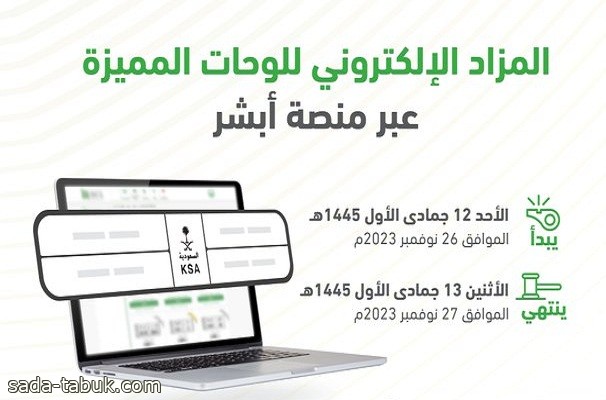 المرور: طرح مزاد اللوحات الإلكتروني غدًا الأحد عبر منصة ⁧أبشر