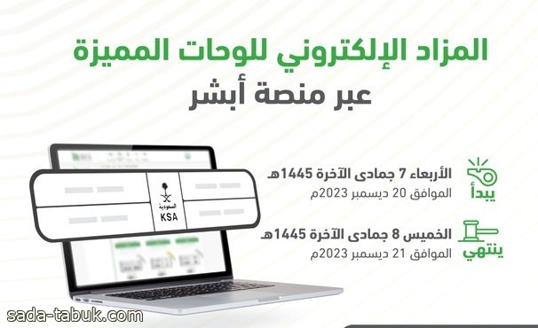 المرور: طرح مزاد اللوحات الإلكتروني غدًا الأربعاء عبر منصة ⁧أبشر⁩