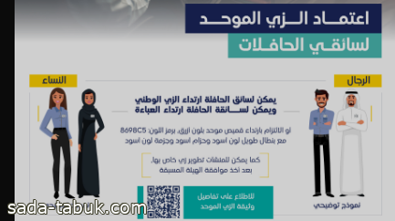 ارتداء العباءة اختياريًا لسائقات الحافلات في النقل المتخصص والنقل التعليمي.