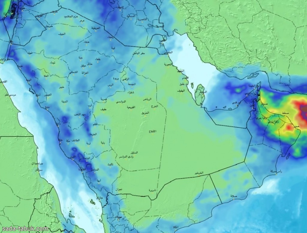 الحصيني : الحالة المطرية مستمرة على هذه المناطق